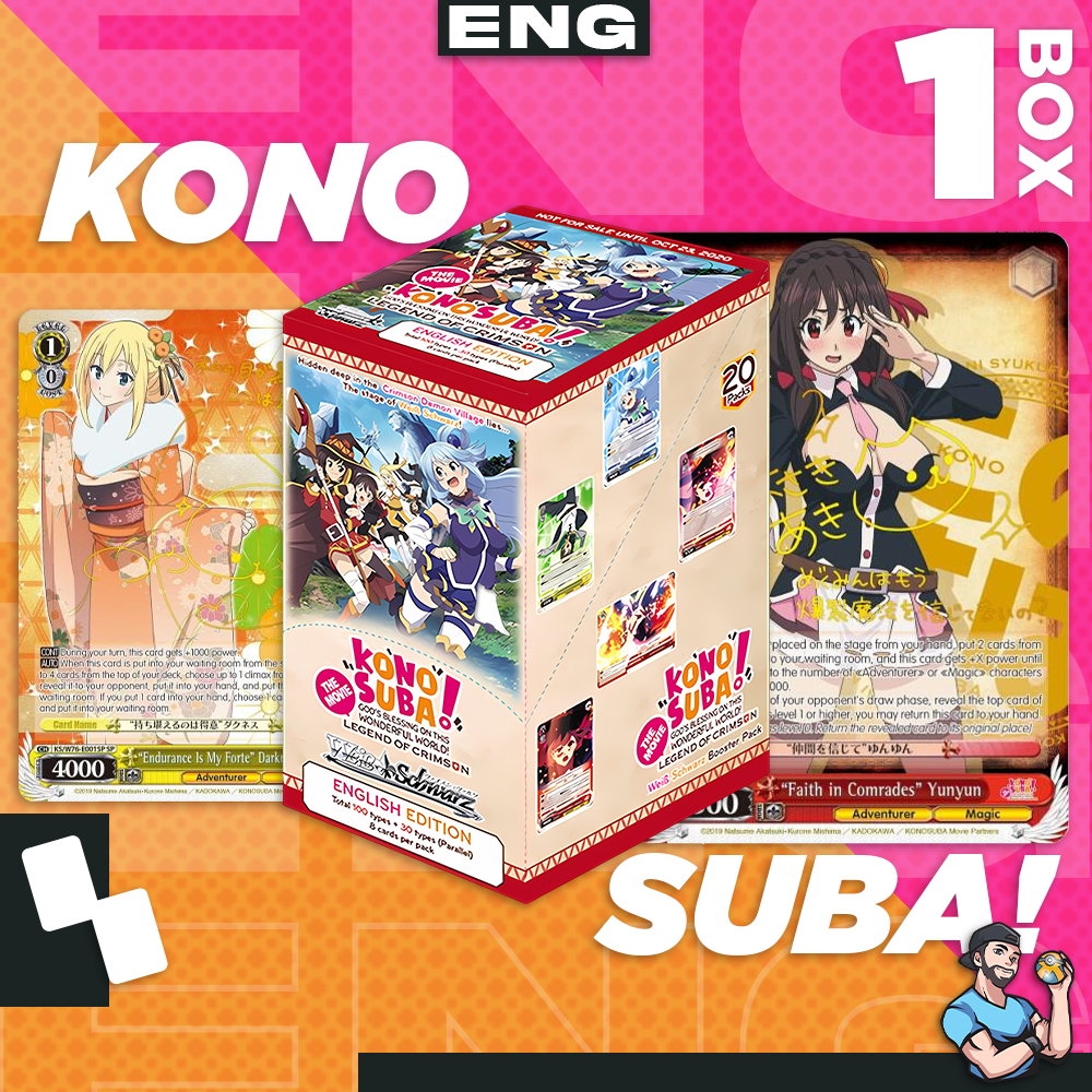 Personal Break Konosuba The Movie Reprint English Booster Box KONO 20 Pks